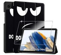 Cover per Samsung Galaxy Tab A9 2023 8.7 inches custodie+1 Pezzi Vetro Temperato,Gomma Protezione Protettivo,Ultra Sottile Antiurto Anti-Graffio TPU Flessibile Case-Don't Touch