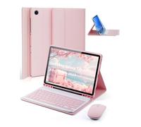 Cover Per Samsung Galaxy Tab A9+ Plus(2023)/Samsung Galaxy Tab A11+ Plus(2025) 11 Pollici con Ltaliano Tastiera (QWERTY)Essere Caricata Keyboard Bluetooth Wireless Mouse Coperchio Protettivo Case Rosa