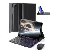 Cover Per Samsung Galaxy Tab A9+ Plus(2023)/Samsung Galaxy Tab A11+ Plus(2025) 11 Pollici con Ltaliano Tastiera (QWERTY)Essere Caricata Keyboard Bluetooth Wireless Mouse Coperchio Protettivo Case Nero