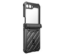 SUPCASE Cover [Unicorn Beetle Pro] per Samsung Galaxy Z Flip 5 5G (2023), [Protezione Cerniera] Custodia Protettiva Robusta a Doppio Strato con Fondina e Cavalletto (Nero)