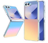 Cover per Samsung Galaxy Z Flip6/Flip5, Antiurto Custodia Sottile Silicone TPU Case, Iridescente Traslucida Smerigliato Traslucido Anti-Impronte Custodia Traslucida per Donne Ragazze