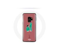 Cover per Samsung S9 Plus - Squid Game - Ji Yeong & Kang Sae Byeok - Morbida - Rosa - Unisex