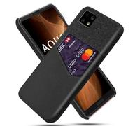Cover per Sharp Sense 4,Copertura in pelle in tela e PU,Antiscivolo,360°copertura completa Impossibile con 1 slot per carte dietro,Prevenzione della caduta-Black