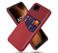 Cover per Sharp Sense 4,Copertura in pelle in tela e PU,Antiscivolo,360°copertura completa Impossibile con 1 slot per carte dietro,Prevenzione della caduta-Red