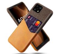 Cover per Sharp Sense 6,Copertura in pelle in tela e PU,Antiscivolo,360°copertura completa Impossibile con 1 slot per carte dietro,Prevenzione della caduta-Brown