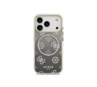 Cover per smartphone Guess PC+TPU MagSafe Peonia Nera Brillante per iPhone 17 Pro Max