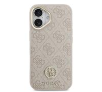 Cover per smartphone Guess Polipiel Rosa Logo 4G Strass Elegante per iPhone 17