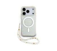 Cover per smartphone Guess Trasparente MagSafe Perle Elegante per iPhone 17 Pro Max