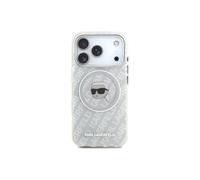 Cover per smartphone Karl Lagerfeld IML MagSafe Grigia Logo Brillante per iPhone 17 Pro