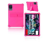 Cover per TABWEE T90 Tablet 11 Pollici 2025, Yystao Bambini Morbido Silicone Tablet Cover Compatibile con TABWEE Tablet T90 con Supporto Regolabile (Rosa)