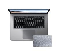 Cover per tastiera per Microsoft Surface Laptop 4 2021/Surface Book 3 13.5 e 15 pollici/Surface Laptop 3 2020 2019 Release 13.5 e 15 pollici, Surface Laptop 3 Pelle Protettiva-Ner Trasparente