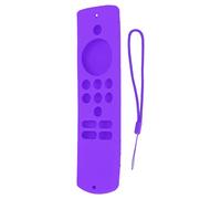 Cover per telecomando Fire TV Stick, custodia protettiva in silicone morbido antiscivolo e antiurto con cordino per Fire TV Stick Lite (Set viola)