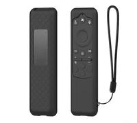 Cover per telecomando in silicone morbido al tatto, compatibile con Samsung BN59-01480A, BN59-01455A e TM2560E, per una maggiore durata e usabilità (nero)