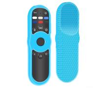 Cover per telecomando in silicone sagomata per VIZIO XRT270 con texture per evitare scivolamenti mantenendo l'accessibilità completa dei pulsanti (blu fluorescente)