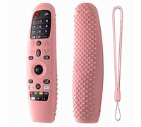 Cover per telecomando LG AN-MR600 LG AN-MR650 AN-MR20GA AN-MR19BA, custodia protettiva in silicone antiurto antiscivolo per telecomando LG Smart TV (rosa)