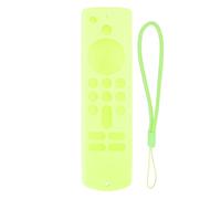 Cover per telecomando per Fire TV Stick, custodia protettiva in silicone antiurto antiscivolo con cordino dello stesso colore 3a generazione (Verde fluorescente)