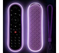 Cover per telecomando vocale originale Sky Q EC201 EC202 SKY135, telecomando in vetro, Sky Q Touch e non-touch, custodia protettiva con cordino anti-smarrimento, viola brillante