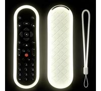Cover per telecomando vocale originale Sky Q EC201 EC202 SKY135, telecomando in vetro, Sky Q Touch e non-touch, protezione posteriore con cordino anti-smarrimento, colore bianco brillante