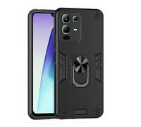 Cover per telefono Custodia protettiva robusta e resistente agli urti per Infinix Note 50X, compatibile con i modelli militari. Custodia in policarbonato opaco strutturato. Scocca posteriore (Svart)