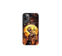 Cover per telefono - Maniacase - Iphone 11 Pro Max - Silicone - Nero - Naruto luna 3D