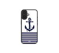 Cover per telefono - MANIACASE - iPhone 17 - Silicone TPU - Flessibile - Ancora marina