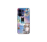 Cover per telefono - Maniacase - Oppo Reno 13 5G - Silicone - Kpop BTS - Morbido