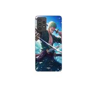 Cover per telefono - MANIACASE - Samsung Galaxy A72 - Silicone - Morbido - One Piece Roronoa Zoro