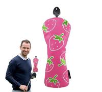 Cover per testa di mazza da golf, per piloti di fragole, con elegante design resistente alle intemperie, accessorio da golf per allenamento all'aperto, area di guida, viaggi e uso della casa club
