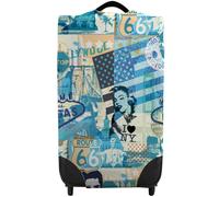 Cover Per Valigia Design Iconico America Blu VALIGIA NON INCLUSA