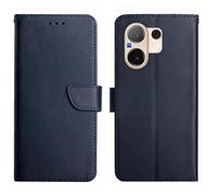 Cover per vivo V60, Supporto Stand ed Cases di Vera Pelle Case, Flip vera pelle Custodia per vivo V60-Blu