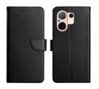 Cover per vivo V60, Supporto Stand ed Cases di Vera Pelle Case, Flip vera pelle Custodia per vivo V60-Nero