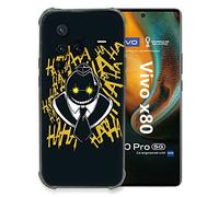 Cover per Vivo X80 Pro 5G Manga Assassination Classroom Kuro, colore: Nero