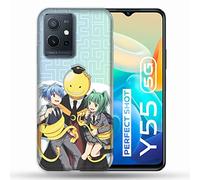 Cover per Vivo Y55 5G Manga Assassination Classroom Kuro Trio