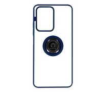 Cover per Xiaomi 11T e 11T Pro Bimateriale Anello Supporto Metallico Blu