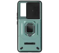 Cover per Xiaomi 13T e 13T Pro anello supporto coprifotocamera scorrevole verde