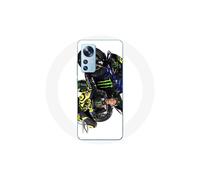 Cover per Xiaomi Mi 12 / 12X Valentino Rossi Pilota di velocità sfondo bianco