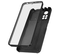 Cover per Xiaomi Poco X4 Pro 5G Retro Rigido e Fronte Flessibile - nera