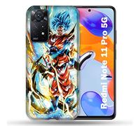 Cover per Xiaomi Redmi Note 11 Pro / 11 Pro 5G Manga Dragon Ball Sangoku Bianco