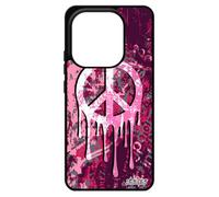 Cover per Xiaomi Redmi Note 14 4G Europa in Silicone Peace and Love Pace e Amore alluminio Rosa Yoga Donna Speranza Hippie Pittura Tatuaggio 4G