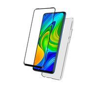 Cover per Xiaomi Redmi Note 9 in TPU e salvadisplay in vetro temperato