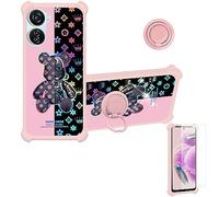 Cover per ZTE Blade V50 Design 5G Custodia Comaptibile con ZTE Blade V50 Design 5G Case Custodia [ con 9H HD Vetro Temperato] Cover Supporto PC + Silicone IMDF-JXX