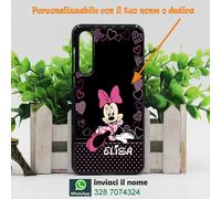 COVER personalizzabile con la tua foto con nome minnie topolina cartoni disney