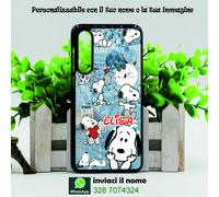 COVER personalizzabile con la tua foto con nome snoopy dog cane cartoni disney
