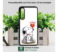 COVER personalizzabile con la tua foto con nome snoopy dog cane cartoni disney