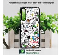 COVER personalizzabile con la tua foto con nome snoopy dog cane cartoni disney