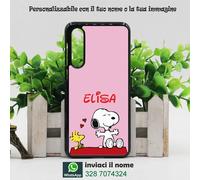 COVER personalizzabile con la tua foto con nome snoopy dog cane cartoni disney