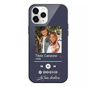 Cover Personalizzata con Foto Nomi e Canzoni con codice Scansionabile Smartphone Custodia per Tutti Modelli Apple iPhone Samsung Huawei Idea Regalo Collezione Telefono