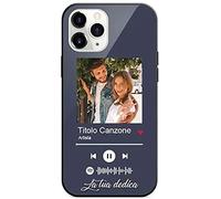 Cover Personalizzata con Foto Nomi e Canzoni con codice Spotify Scansionabile Smartphone Custodia per Tutti Modelli Apple iPhone Samsung Huawei Idea Regalo Collezione Telefono Musica