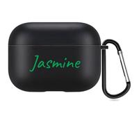 Cover personalizzata con nome Compatibile con Apple AirPods Pro 3rd (2025), copertina morbida personalizzata con stile di scrittura a mano (Nero)