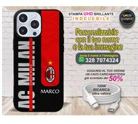 COVER personalizzata con nome MILAN huawei Pixel Honor Xiaomi Motorola realme